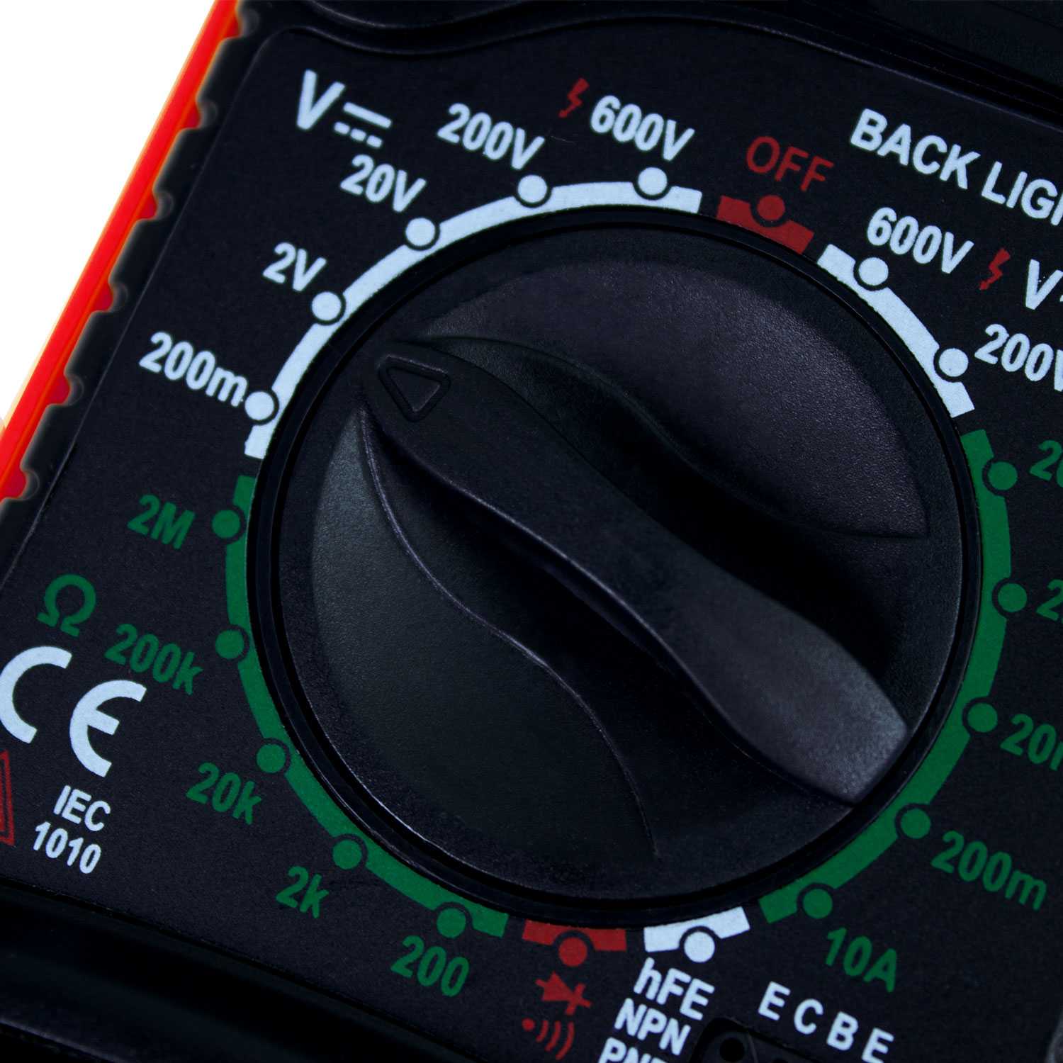 Polimetro Digital Multimetro Profesional Tester Voltimeter Medidor Tension AC DC Multimetro Voltimetro Medidor de Corriente con Pantalla Iluminada