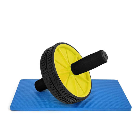 OcioDual Rueda Abdominal, Rodillo Abdominales, Rueda Abdominales con Mango, Ejercicio en Casa, Gym en Casa, Core, Flexibilidad y