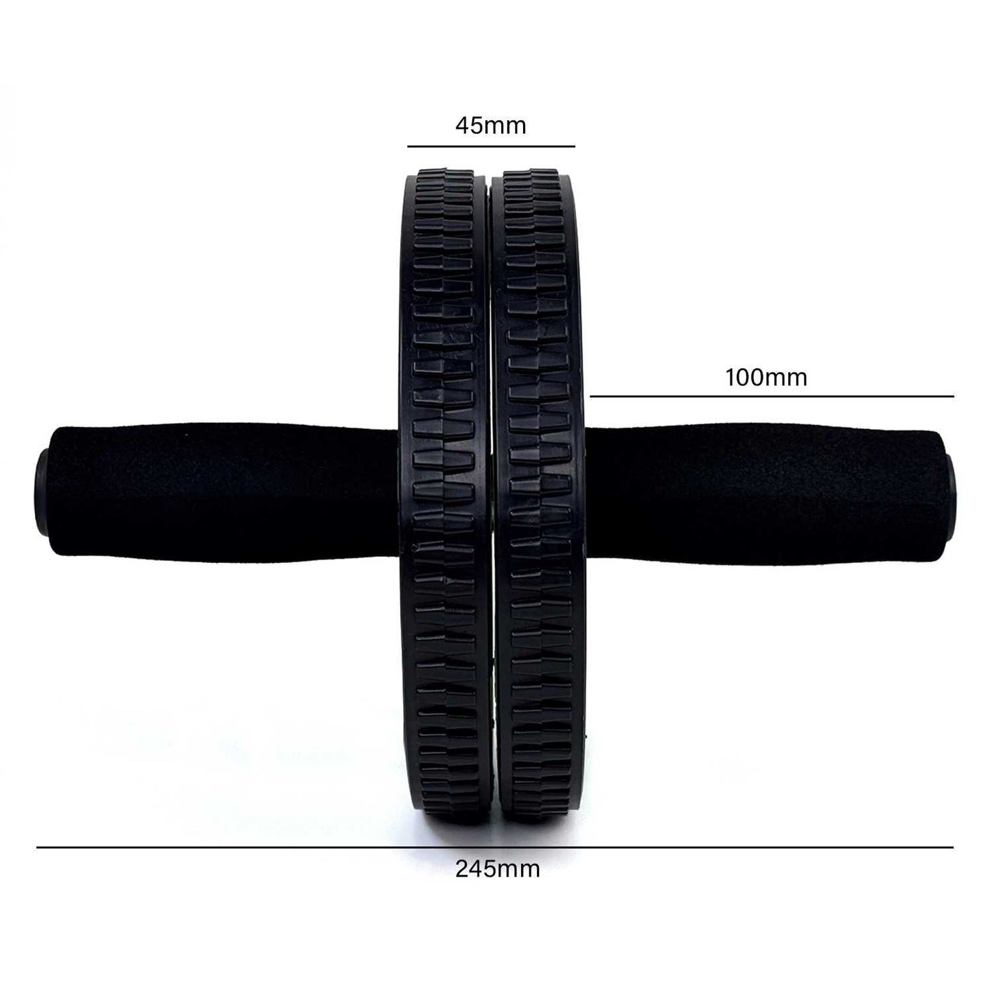 Rueda Abdominal Ab Wheel Abdominales Roller Gimnasio en Casa con Alfombra Rojo