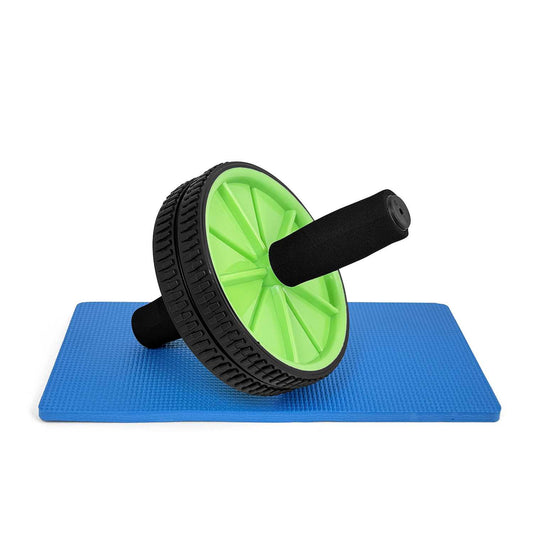 OcioDual Rueda Abdominal, Rodillo Abdominales, Rueda Abdominales con Mango, Ejercicio en Casa, Gym en Casa, Core, Flexibilidad y