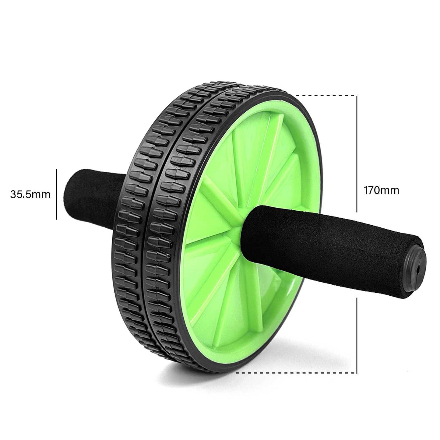 OcioDual Rueda Abdominal, Rodillo Abdominales, Rueda Abdominales con Mango, Ejercicio en Casa, Gym en Casa, Core, Flexibilidad y