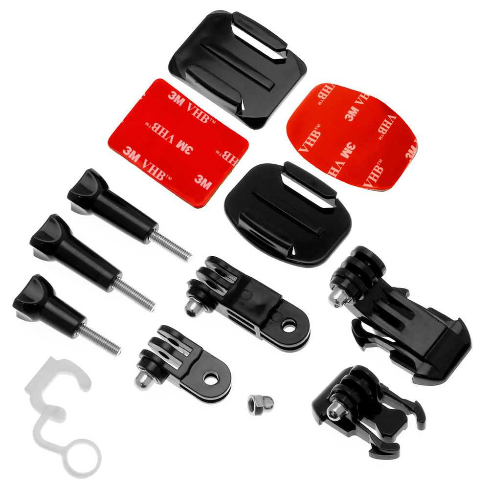 Pegatina Soporte Casco Bici Moto Camara Accesorios para GoPr Hero 8 7 6 5 4 3 HD Black SJCAM 4000 Xiaomi Yi 4K Set Kit
