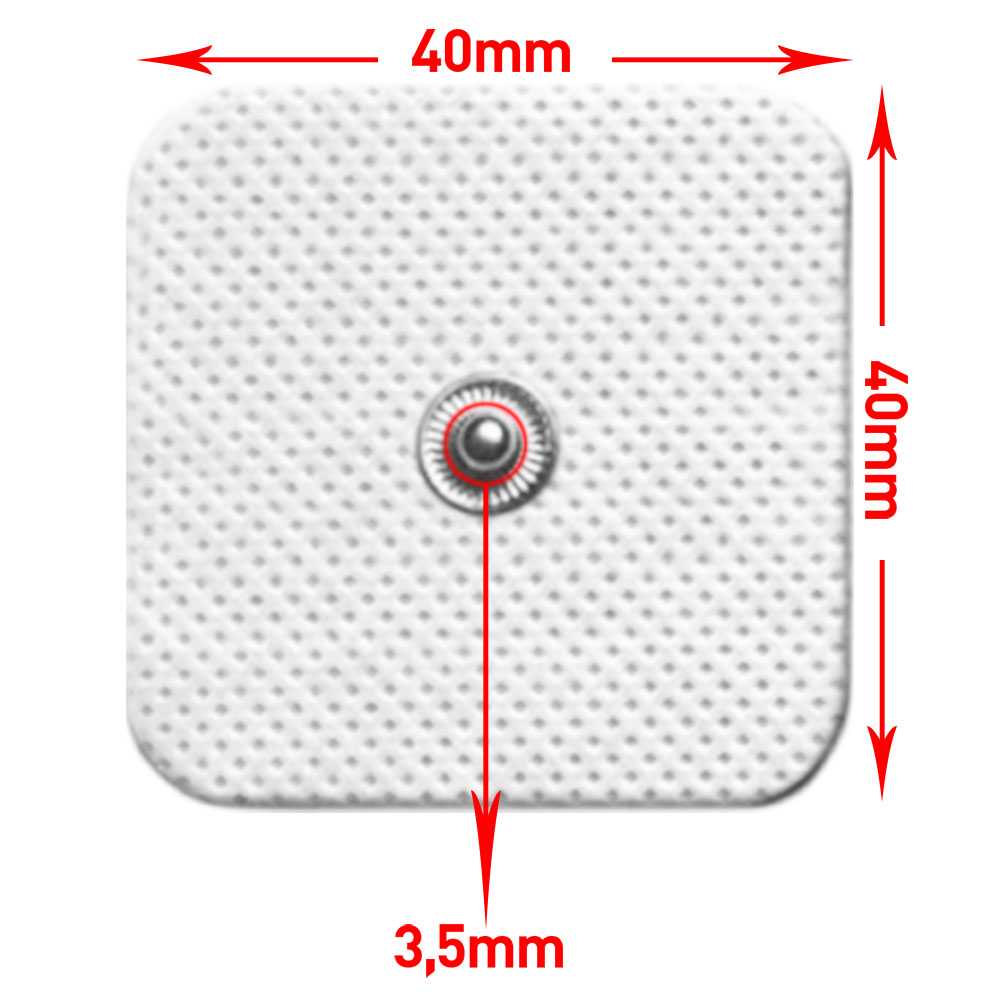 20 Almohadillas Para Tens Sem Electrodos Electode Ems Sanitas Beurer Pads