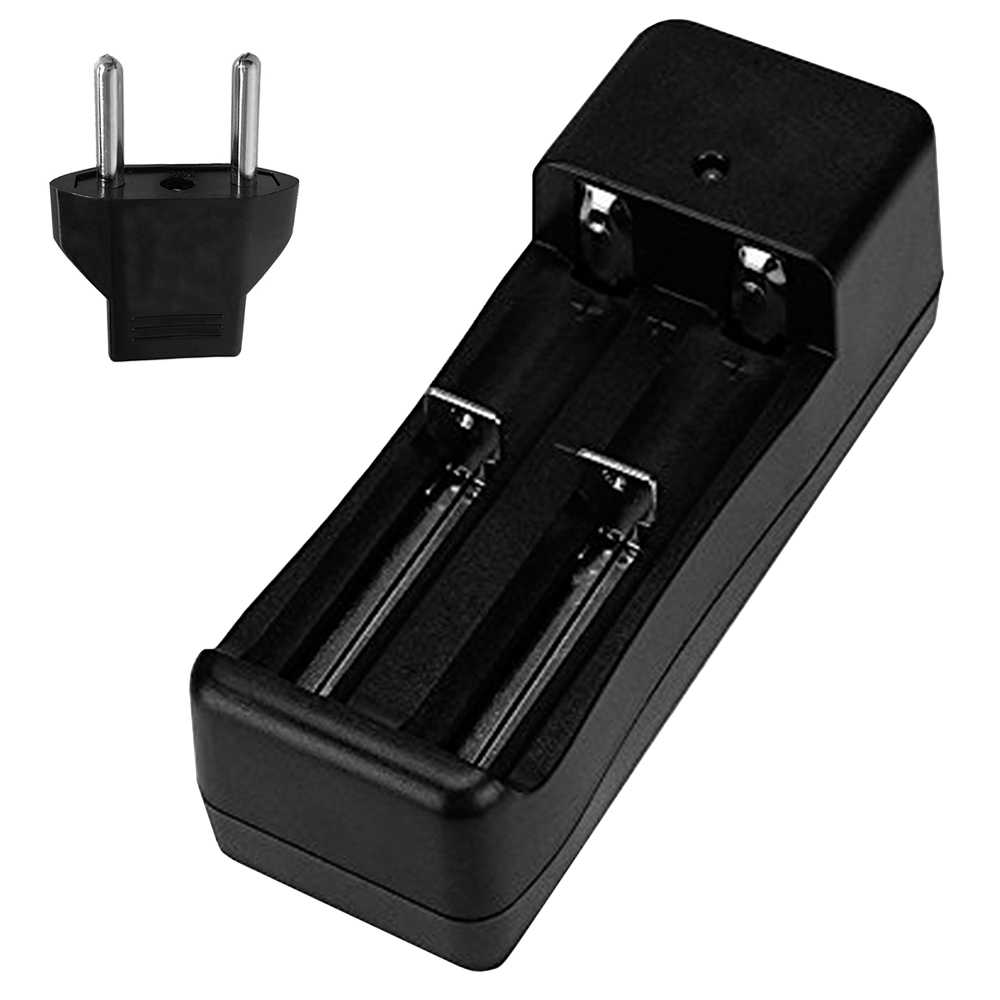 Cargador 2 baterias 18650 linternas powerbank juguete pilas recargables