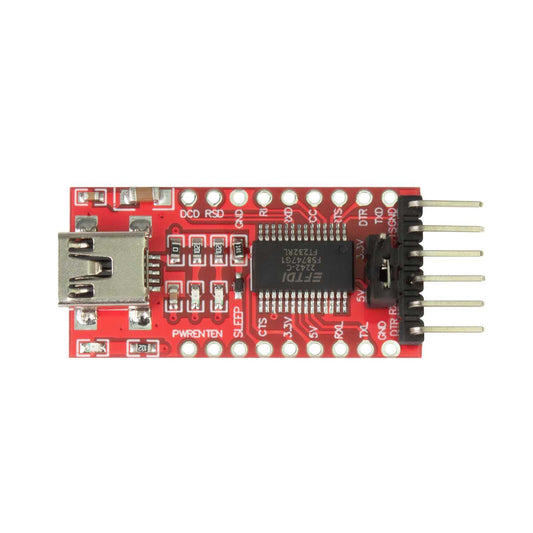 Módulo FT232RL FTDI Mini USB a TTL Conversor Serial 3,3-5V con Cable Puerto Adaptador Convertidor Mini Pro PIC