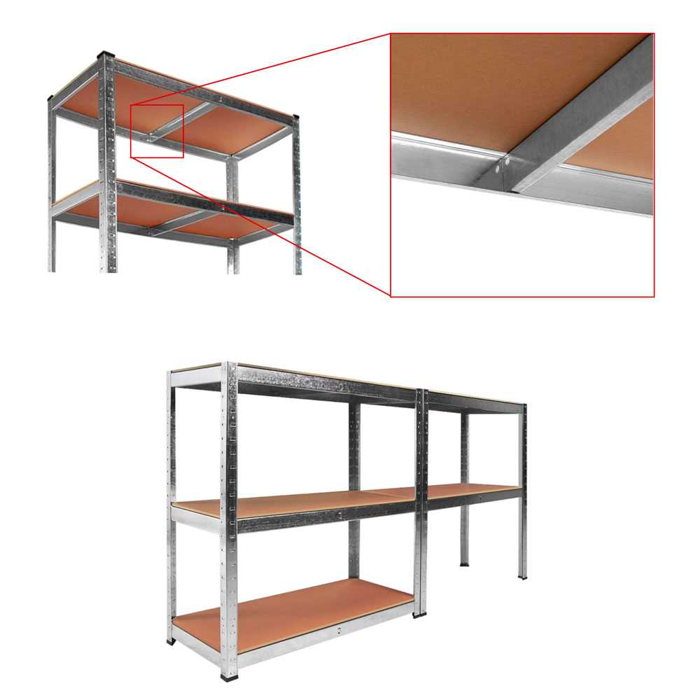 Estanteria Metalica Galvanizada Soporta hasta 875kg 5 Baldas 180 x 90 x 40cm Ideal Garaje