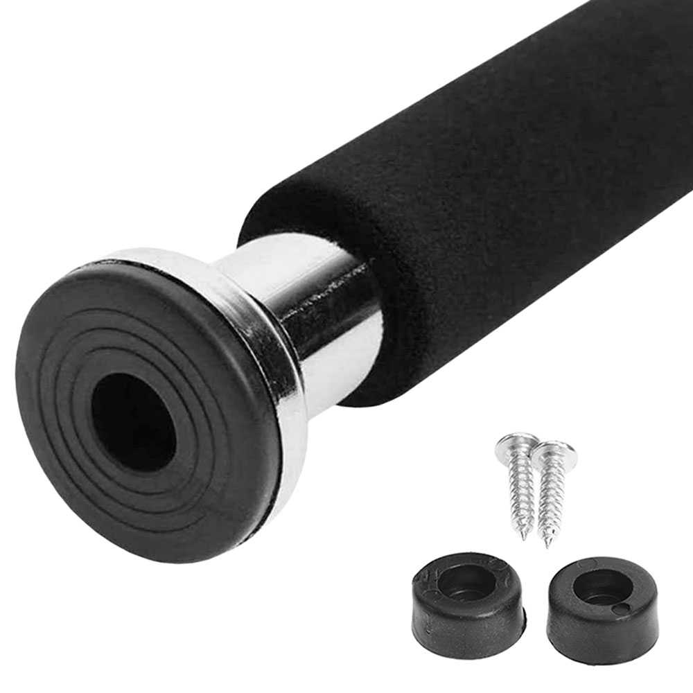 Barra Dominadas con Tornillos Incluidos, Soporta hasta 100kg, Gym, Ejercicio en Casa, Barra Dominadas Pared Plata, Calistenia,