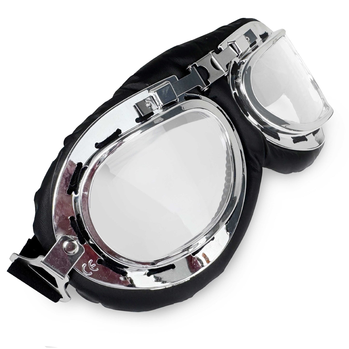 Gafas Moto Motocicleta Tipo Aviador Protectoras UV Vintage Retro Lente Clara