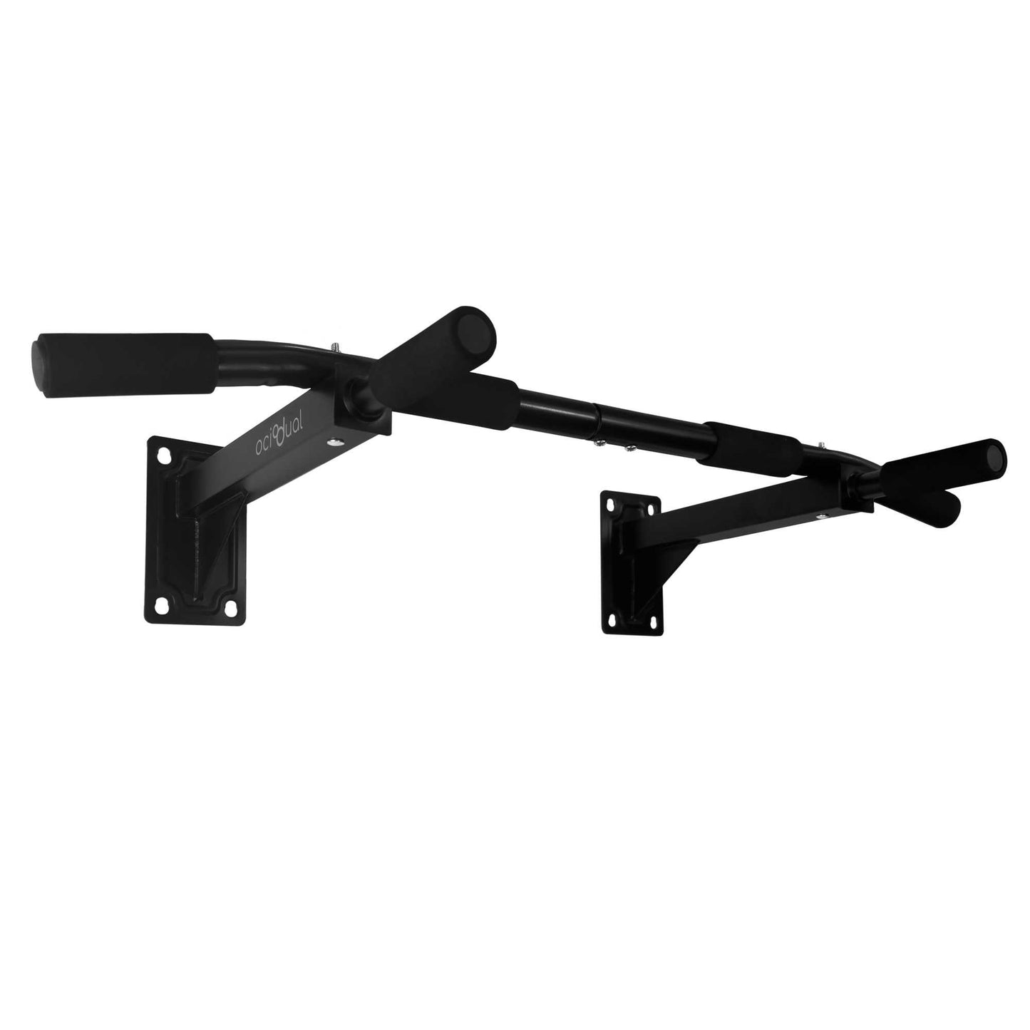 Barra de Dominadas de Pared Elevación Pull Up Flexiones Dorsales Hasta 200Kg Negra Gym Gimnasio para Hogar Casa Fija