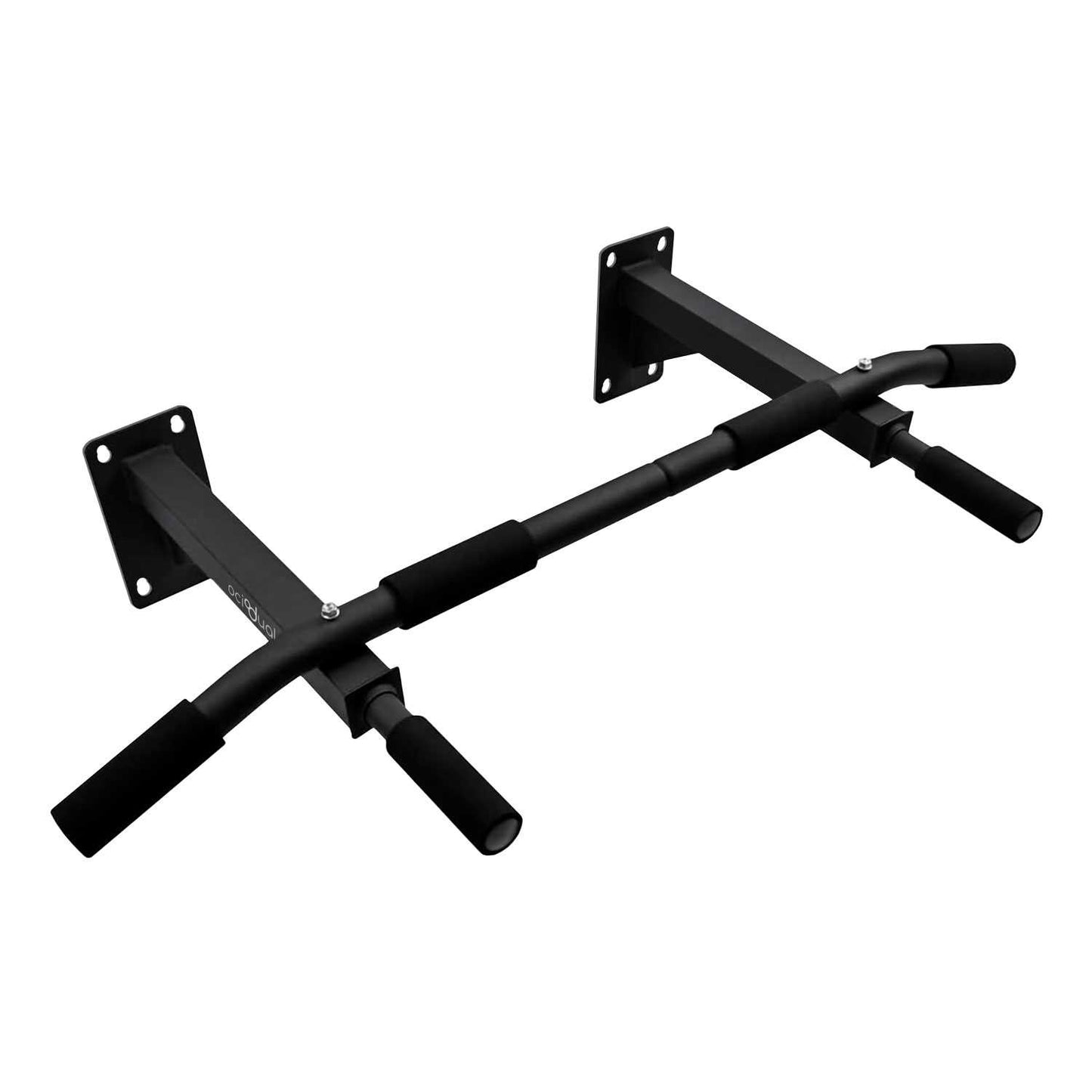 Barra de Dominadas de Pared Elevación Pull Up Flexiones Dorsales Hasta 200Kg Negra Gym Gimnasio para Hogar Casa Fija