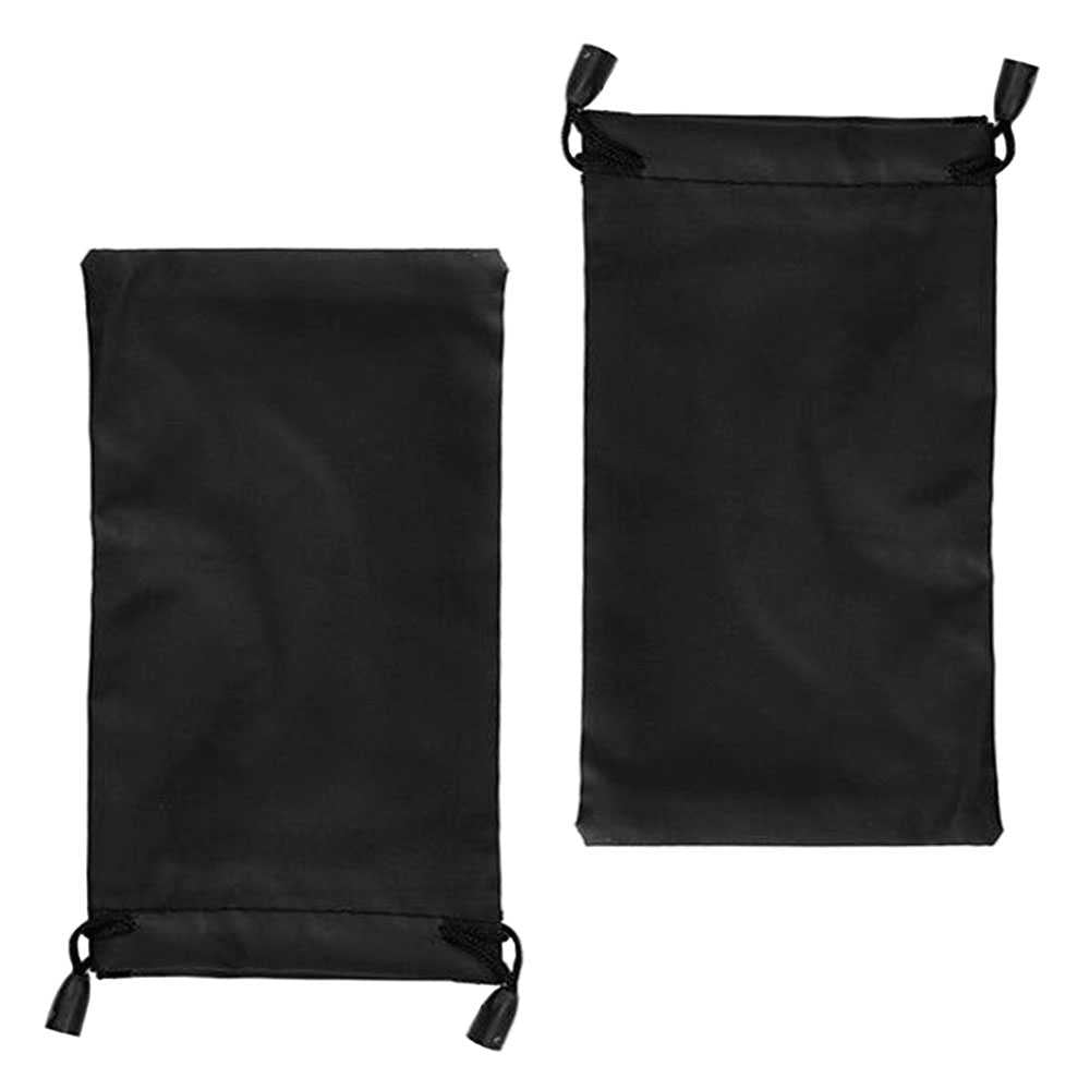 2x Fundas Bolsas Blandas Tela para Gafas de Sol Telefono Movil Smartphone Negras