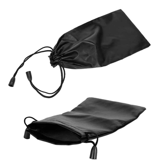 2x Fundas Bolsas Blandas Tela para Gafas de Sol Telefono Movil Smartphone Negras