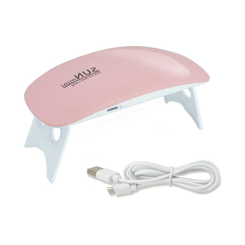 Lampara Secador de Uñas 6W LED UV Manicura Nail Art Esmalte Gel Acrilicas Rosa