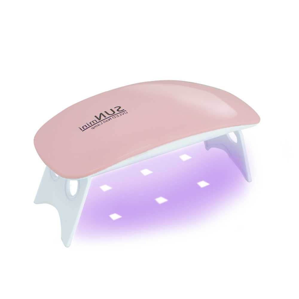 Lampara Secador de Uñas 6W LED UV Manicura Nail Art Esmalte Gel Acrilicas Rosa