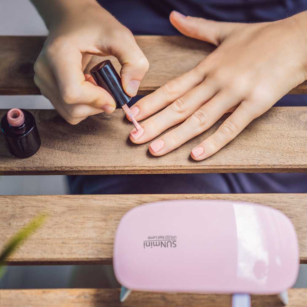 Lampara Secador de Uñas 6W LED UV Manicura Nail Art Esmalte Gel Acrilicas Rosa