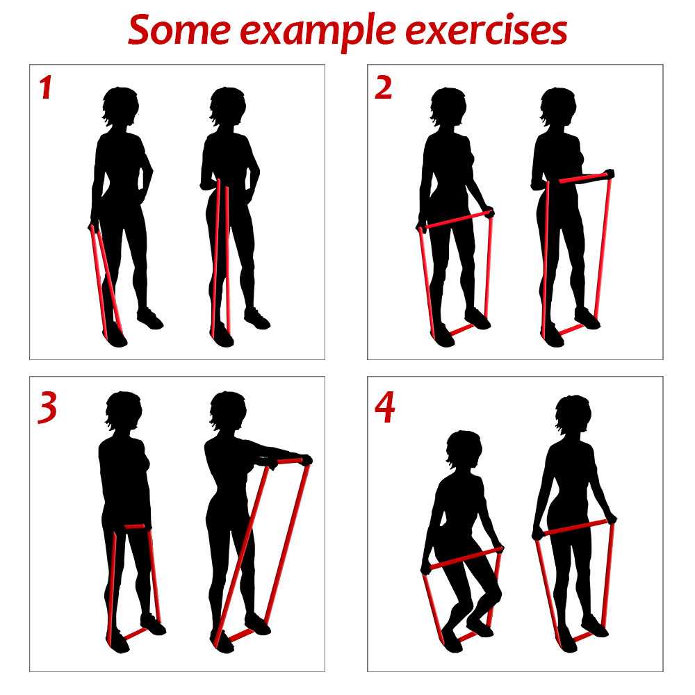 Banda Elástica de Resistencia para Fitness, Yoga, Musculación, Fuerza, Ejercicio, Nivel de resistencia: 7-16KG / 15-35LB, 21mm,