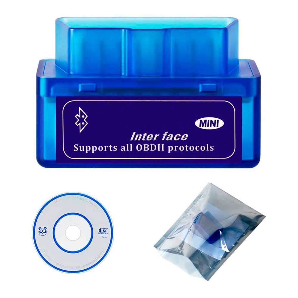 Dispositivo Interfaz V2.1 Bluetooth Herramienta de Análisis Diagnóstico Azul para Android Coche