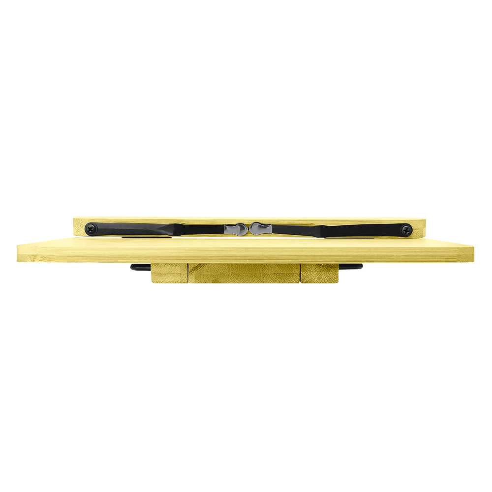 Atril Soporte Madera Tamaño S con Pinzas Respaldo Ajustable Regulable Plegable para Libros de Cocina Tablets Partituras