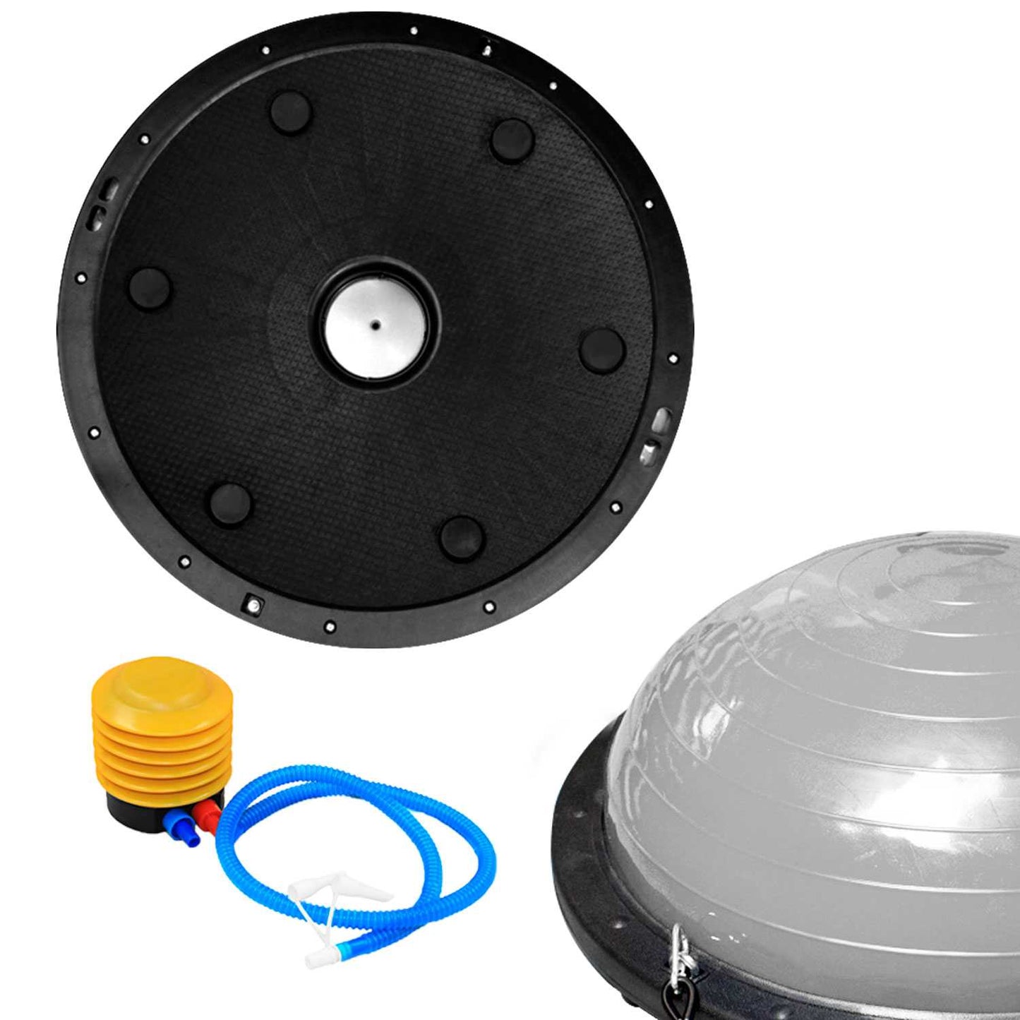 Entrenador de Equilibrio 58cm Gris Bos Balance Trainer Fitball Pelota de Gimnasia Pilates Up con Inflador Unisex Adulto