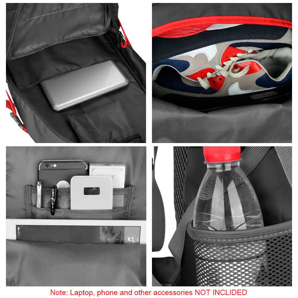 Mochila de Senderismo, 40 Litros, Impermeable y Ligera, Color Negra, Múltiples Bolsillos, ideal para Viaje, Montaña
