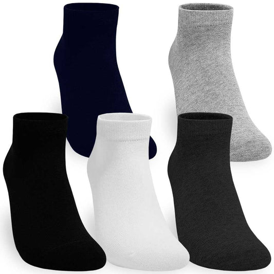 Paquete 5 Pares de Calcetines Muy Cortos Liner Extra Low Cut Talla 36-44 GF80782 Colores Lisos Hombre Mujer Unisex