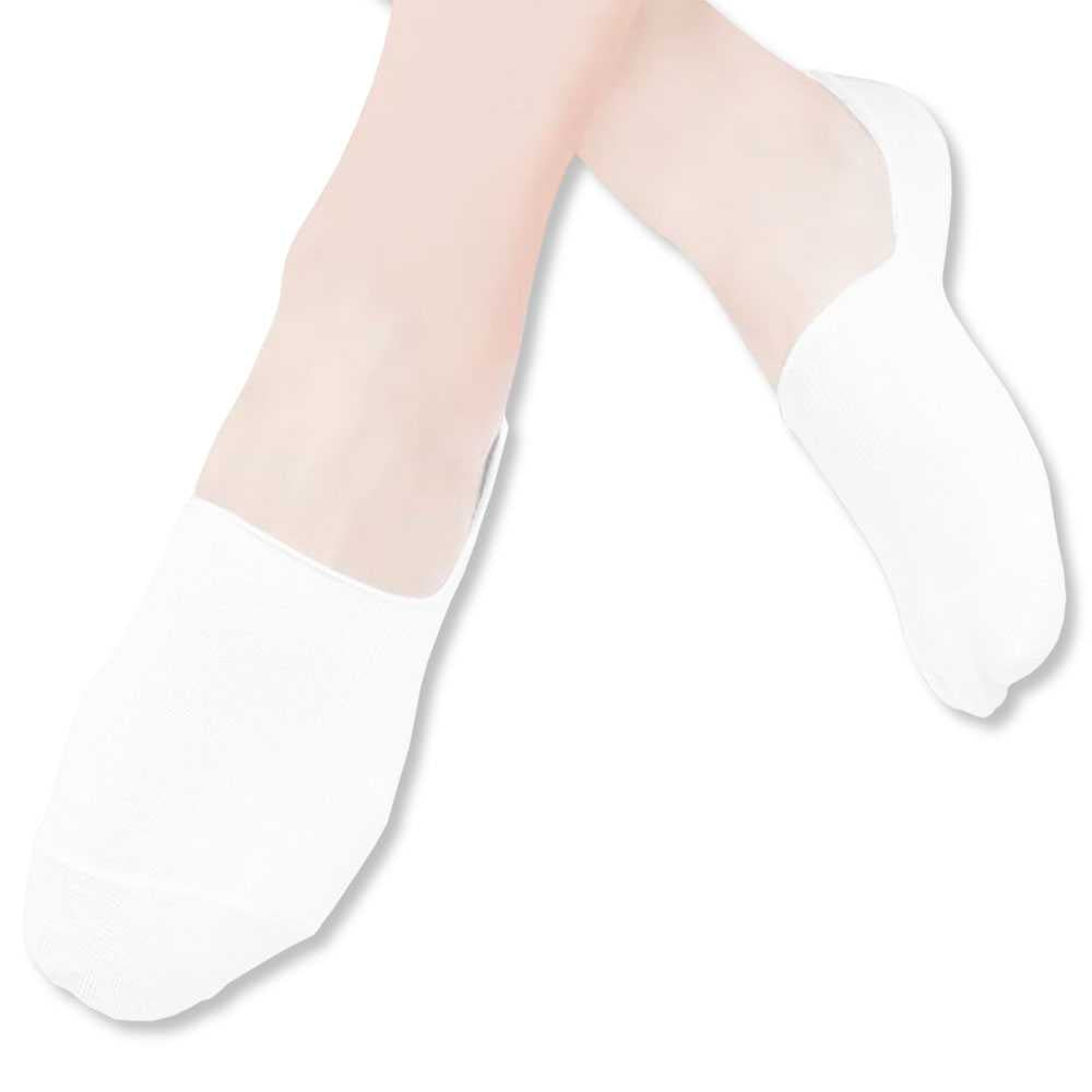 Paquete 5 Pares de Calcetines Invisibles Talla 36-44 Blanco Lisos Hombre Mujer Unisex Suaves Ligeros GF80796