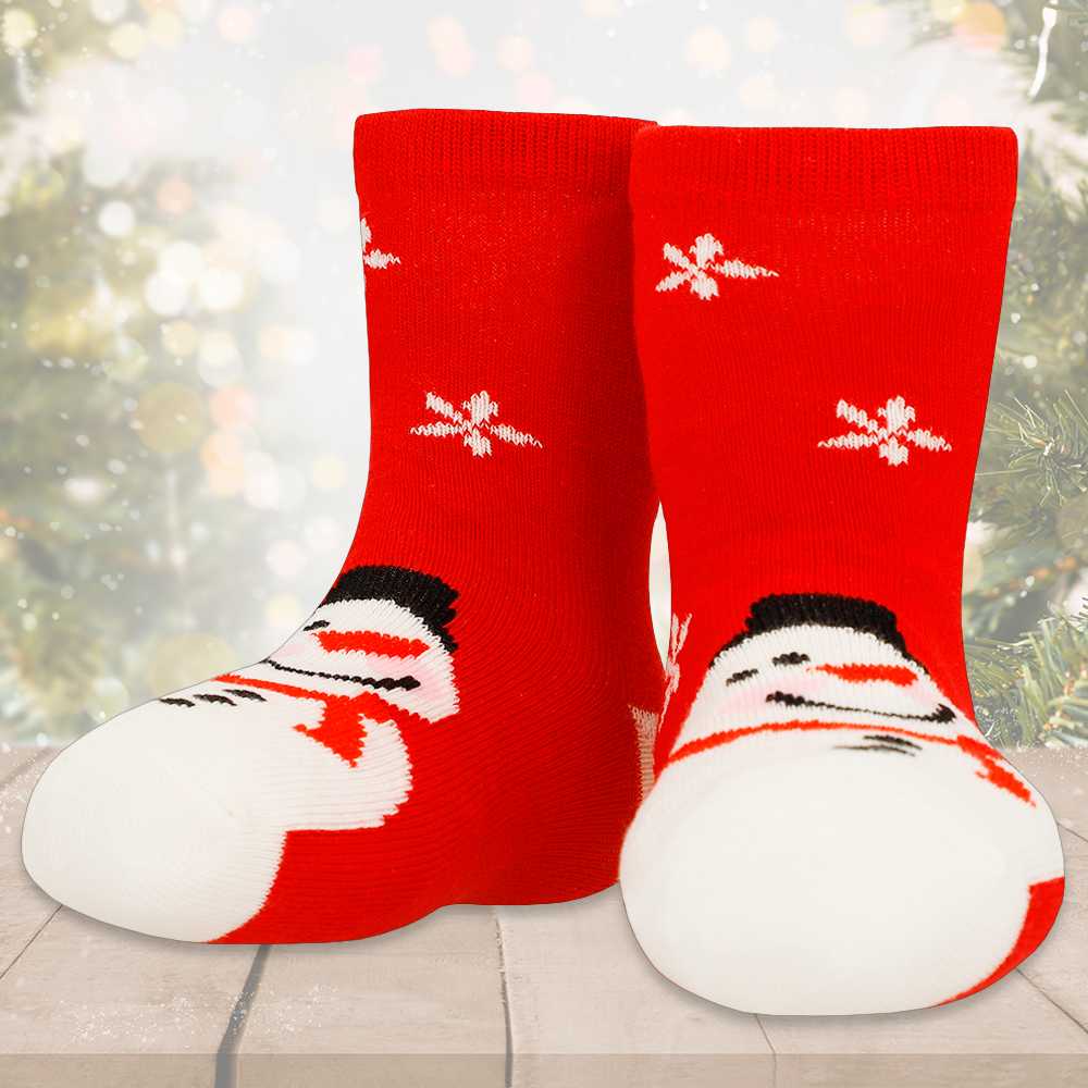 Paquete 5 Pares de Calcetines Estilo Navideños Cortos Ped Low Cut Tobilleros para Niños Niñas de 3-5 años M Navidad