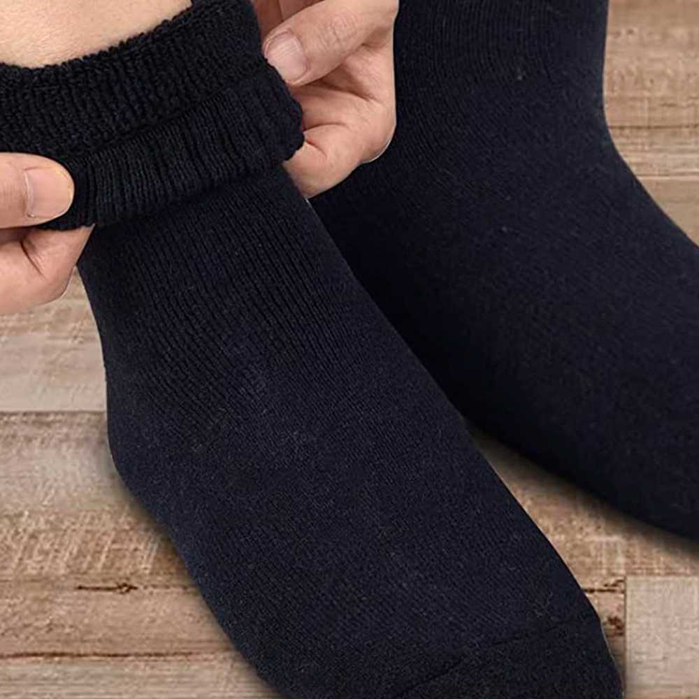 Evanka Paquete 4 Pares de Calcetines Cortos Talla 40-45 Colores Gris Azul Lisos Hombre Mujer Unisex