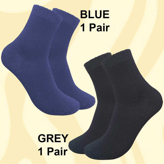 Evanka Paquete 5 Pares de Calcetines Algodón Talla 40-45 Colores Lisos Hombre Mujer Unisex Suaves Elásticos EK003