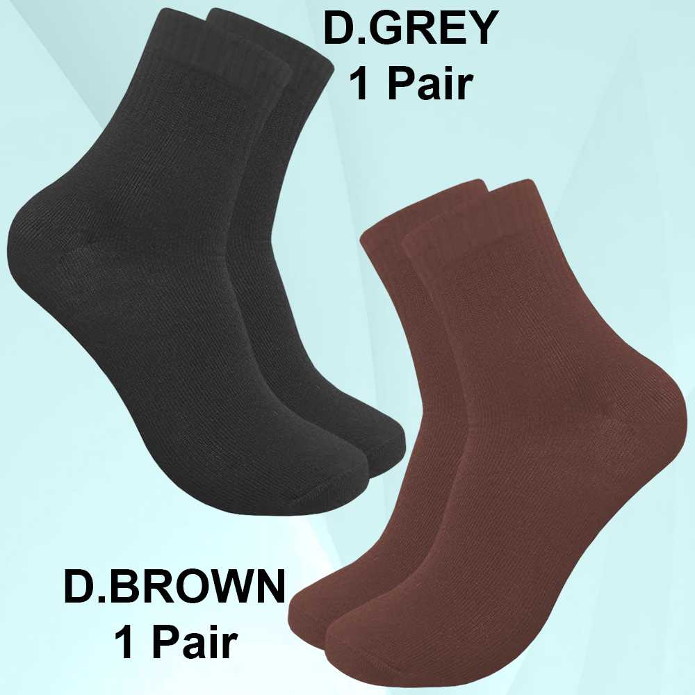 Evanka Paquete 6 Pares de Calcetines Algodón Talla 38-43 Colores Lisos Hombre Mujer Unisex Suaves Elásticos EK009
