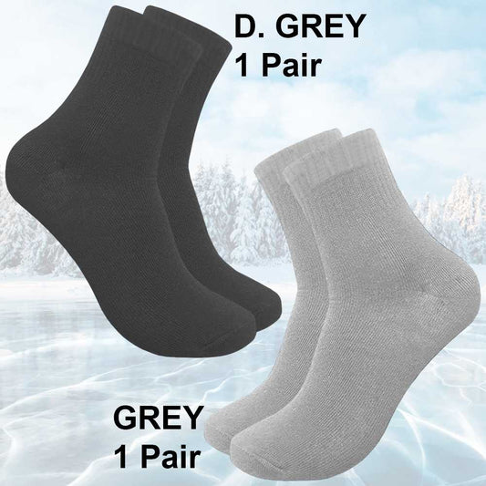 Evanka Paquete 4 Pares de Calcetines Extra Gruesos Super Cálidos Talla 38-43 Colores Hombre Invierno Unisex EK011