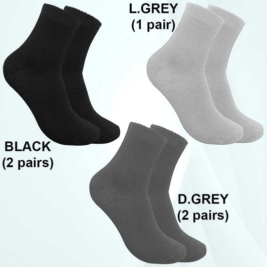 Evanka EK013 Paquete 5 Pares de Calcetines Algodón Calientes Talla 40-45 Colores para Invierno Hombre Suaves Elasticos