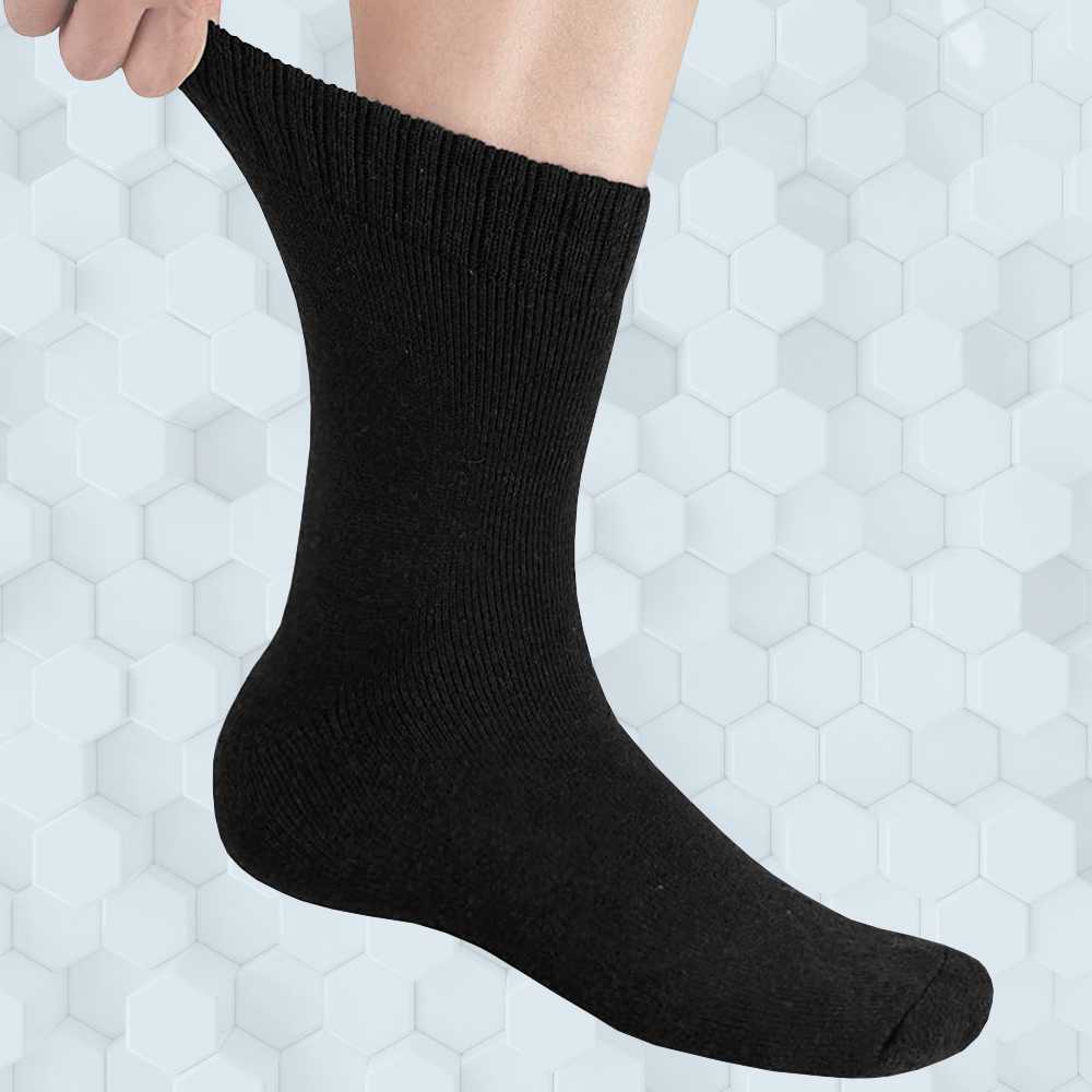 Evanka EK014 Paquete 3 Pares de Calcetines Algodón Calientes Talla 40-45 Colores para Invierno Hombre Suaves Elasticos