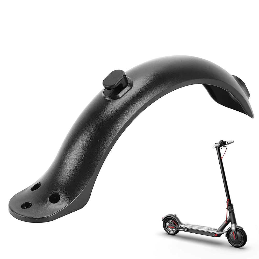 Guardabarros Trasero de Recambio Compatible con Patinete Eléctrico Profesional Xiaomi M365 / M365 Pro original Color Negro