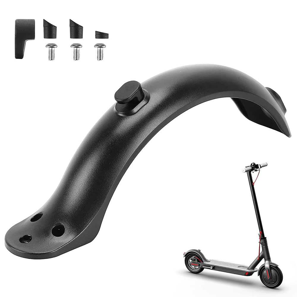 Guardabarros Trasero de Recambio Compatible con Patinete Eléctrico Profesional Xiaomi M365 / M365 Pro original Color Negro