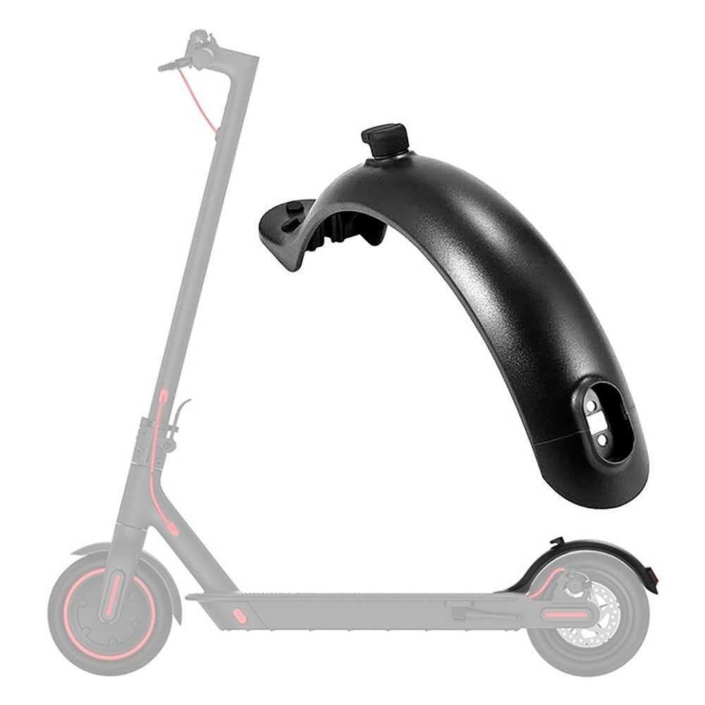 Guardabarros Trasero de Recambio Compatible con Patinete Eléctrico Profesional Xiaomi M365 / M365 Pro original Color Negro
