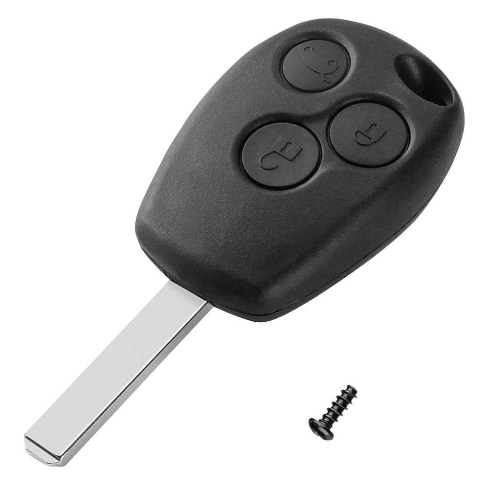Carcasa Llave de Mando 3 Botones Compatible con Clio, Kangoo, Modus, Twingo, Trafic Master
