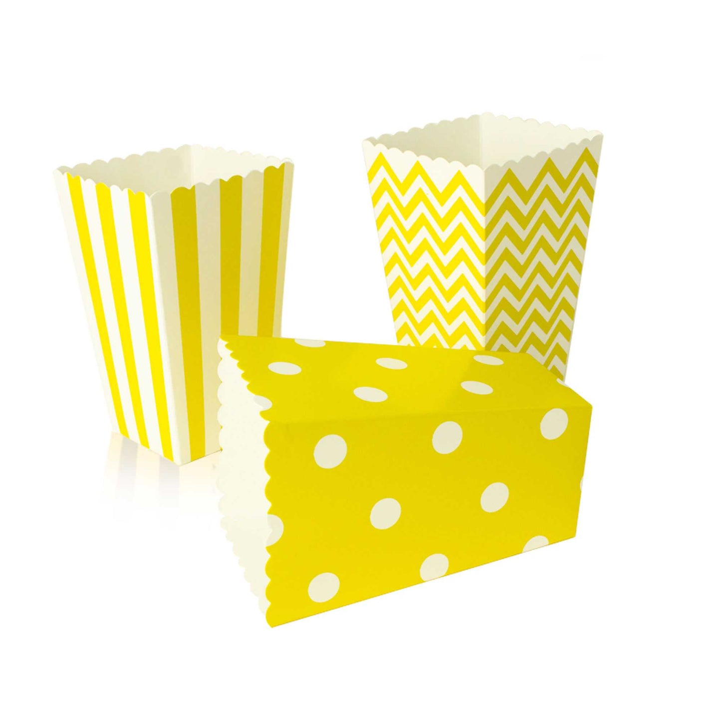 Bolsas Carton 18pcs para Baby shower, Cajas para Fiestas, Navidad Y Cumpleaños, Bolsas de Palomitas, retro box, Patatas, Nuggets, Cajas de Dulces.