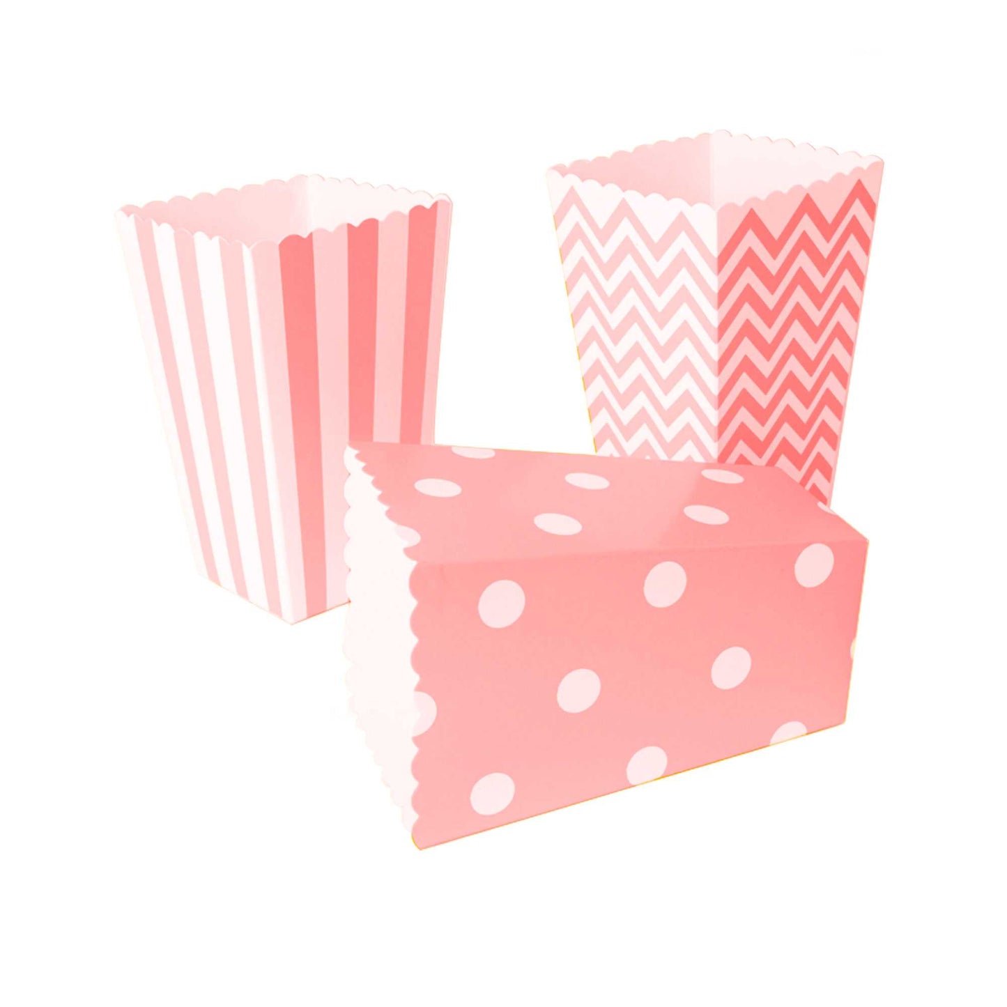 Bolsas Carton 18pcs para Baby shower, Cajas para Fiestas, Navidad Y Cumpleaños, Bolsas de Palomitas, retro box, Patatas, Nuggets, Cajas de Dulces.