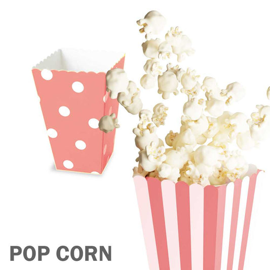 Bolsas Carton 18pcs para Baby shower, Cajas para Fiestas, Navidad Y Cumpleaños, Bolsas de Palomitas, retro box, Patatas, Nuggets, Cajas de Dulces.