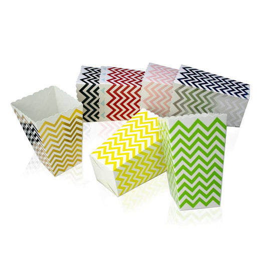 Bolsas Carton 18pcs para Baby shower, Cajas para Fiestas, Navidad Y Cumpleaños, Bolsas de Palomitas, retro box, Patatas, Nuggets, Cajas de Dulces.