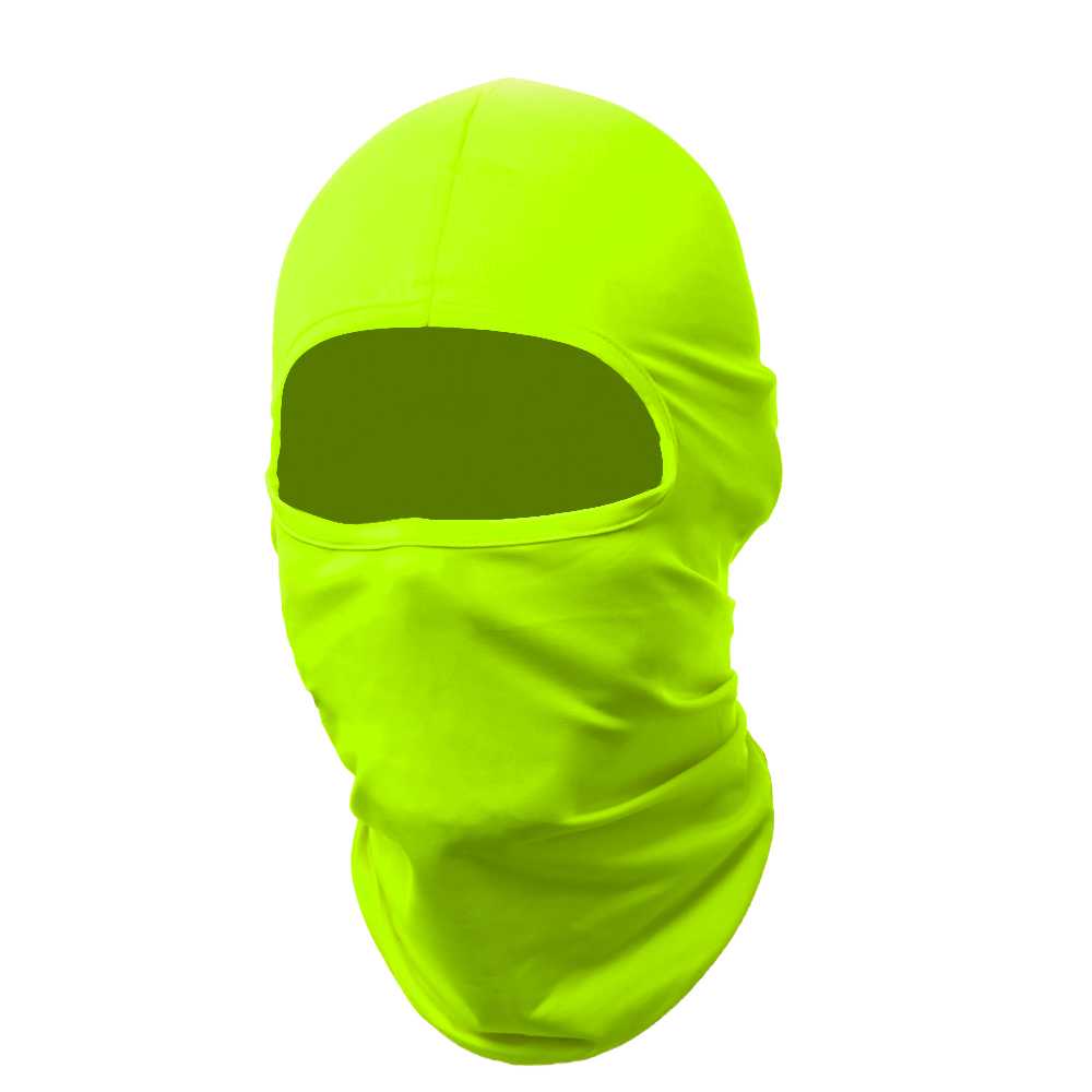 Pasamontañas Bufanda Protector UV Verde Fluorescente para Deportes al Aire Libre Esqui Dias Frios Invierno Airsoft Paintball