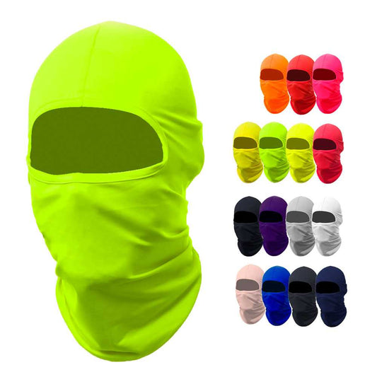 Pasamontañas Bufanda Protector UV Verde Fluorescente para Deportes al Aire Libre Esqui Dias Frios Invierno Airsoft Paintball