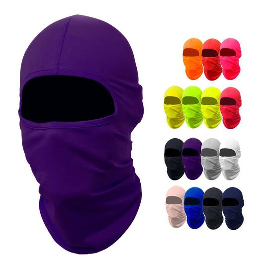 Pasamontañas Bufanda Protector UV Morado para Deportes al Aire Libre Esqui Dias Frios Invierno Airsoft Paintball