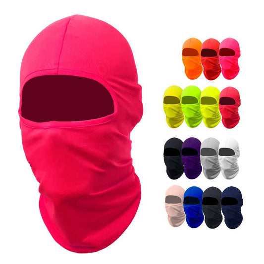 Pasamontañas Bufanda Protector UV Rosa Oscuro para Deportes al Aire Libre Esqui Dias Frios Invierno Airsoft Paintball