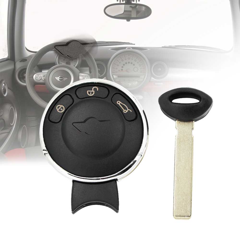 Carcasa Llave de Mando 3 Botones Compatible con BMW Mini Cooper R56