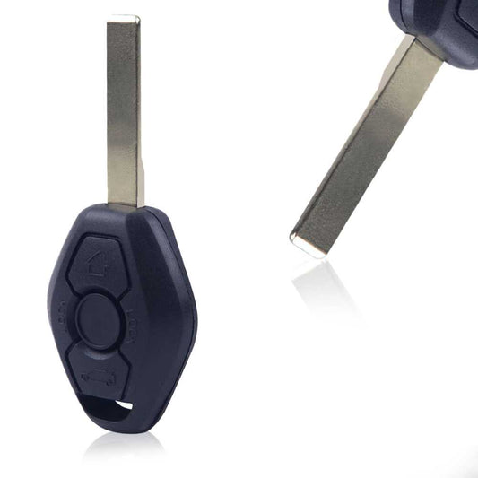 Carcasa Llave de Mando 3 Botones Compatible con BMW 1 3 5 6 7 Series X3 X5 Z3 Z4 E81 E46 E39 E60 E61 E63 E64 E38 E83 E53 E36/7 E36/8 E85 E86