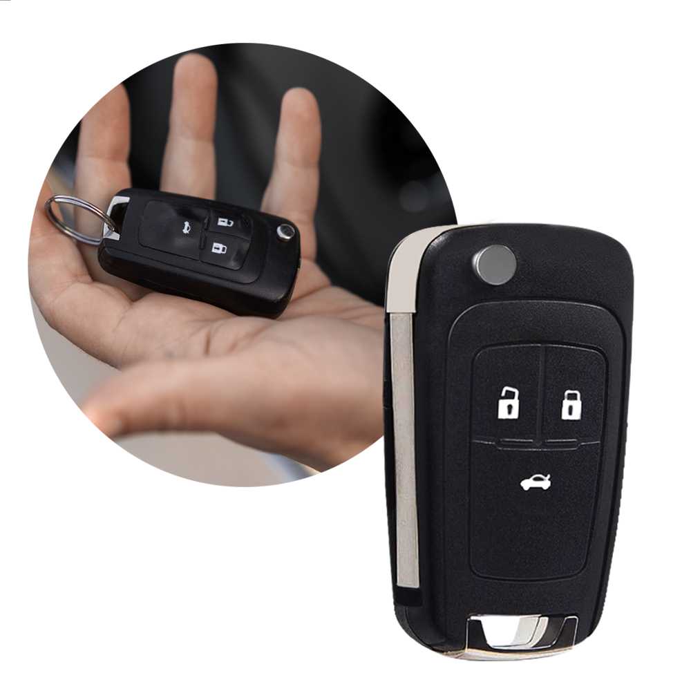 Carcasa Llave de Mando 3 Botones Compatible con Opel Astra Insignia Zafira