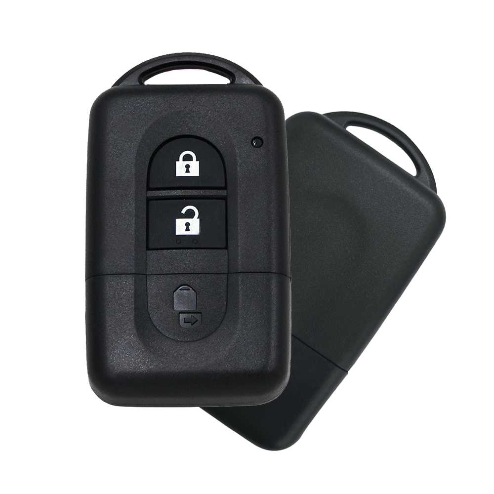 Carcasa Llave de Mando 2 Botones Compatible con Nissan Micra X-Trail Qashqai Juke Duke Navara Note Pathfinder
