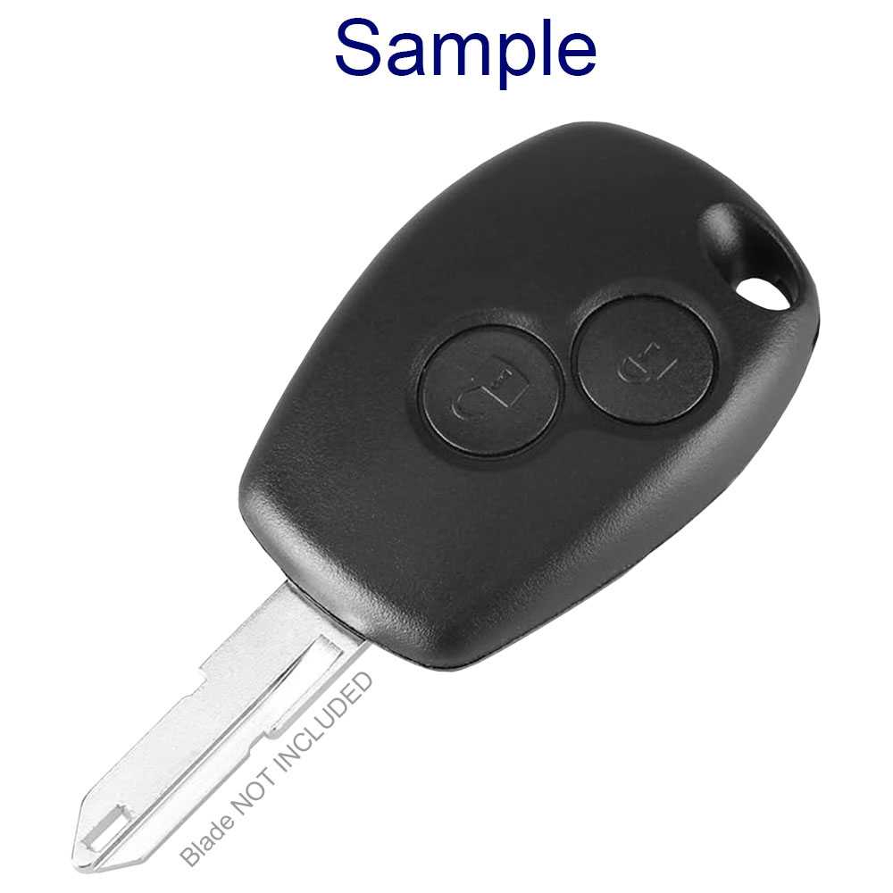 Carcasa Llave de Mando 2 Botones Compatible con Dacia Logan Sandero Duster Lodgy